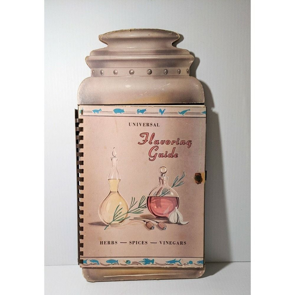 Universal Products Cookbook Flavoring Guide, Cookbook, Food, Vintage, 1962
